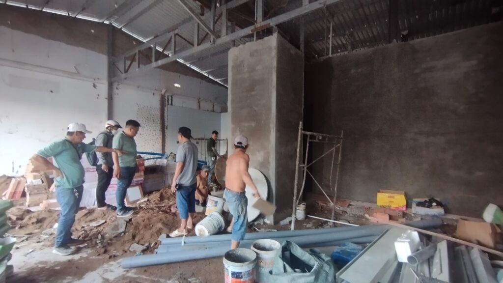 Quá trình thi công kfc nguyễn văn tạo bởi Kiến Thạch